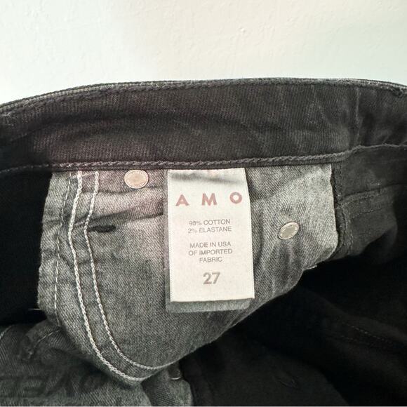 AMO High Rise Straight Leg Cropped Black - Picture 10 of 11